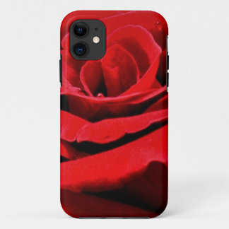 Mooie Rode Roos Natuur Bloem iPhone 11 Hoesje