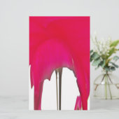 Mooie Rode roos onder de witte hemel Briefpapier (Staand voorkant)