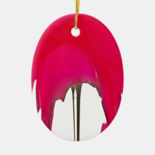 Mooie Rode roos onder de witte hemel Keramisch Ornament