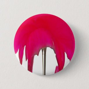 Mooie Rode roos onder de witte hemel Ronde Button 5,7 Cm