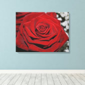 Mooie rode rozen canvas afdruk (Insitu (Houten vloer))