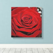 Mooie rode rozen canvas afdruk (Insitu (Houten vloer))