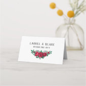 Mooie rode rozen die het hele huwelijk afleggen (Achterkant)