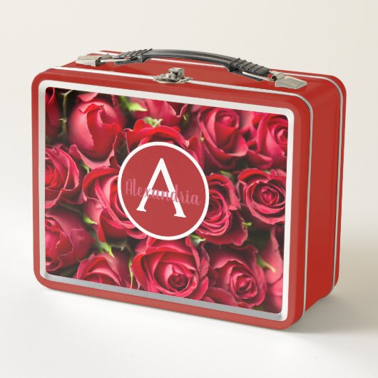 Mooie rode rozen lunchdoos (Voorkant)