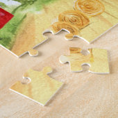 Mooie rode schuur op het boerderij legpuzzel (Zijkant)