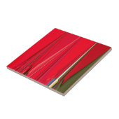 Mooie rode textuur kleur Abstracte kunst ontwerp Tegeltje (Zijkant)