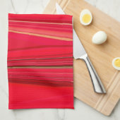 Mooie rode textuur kleur Abstracte kunst ontwerp Theedoek (Quarter Fold)