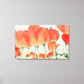 Mooie rode tulp bloemen verpakt canvas (Voorkant)