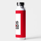 Mooie rode Valentijnsdag Trendy waterfles (Links)