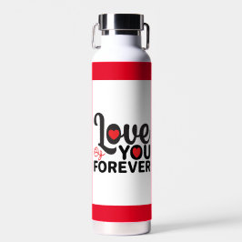 Mooie rode Valentijnsdag Trendy waterfles