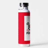 Mooie rode Valentijnsdag Trendy waterfles (Rechts)