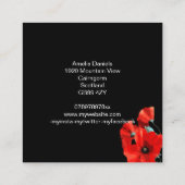 Mooie rode Visitekaartje (Achterkant)