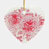 Mooie rode volken keramisch ornament (Achterkant)