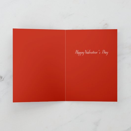 Mooie rode waterverf Valentijnse kaart (Binnen)