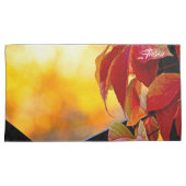 Mooie rode wijnstokbladeren in de herfsttuin kussensloop (Voorkant-Rechts)