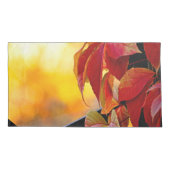 Mooie rode wijnstokbladeren in de herfsttuin kussensloop (Achterkant-Links)