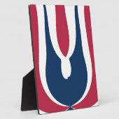 Mooie rode, witte, blauwe textuur kleur Abstract Fotoplaat (Zijkant)