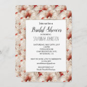 Mooie rode witte bloemen kaart (Voorkant / Achterkant)