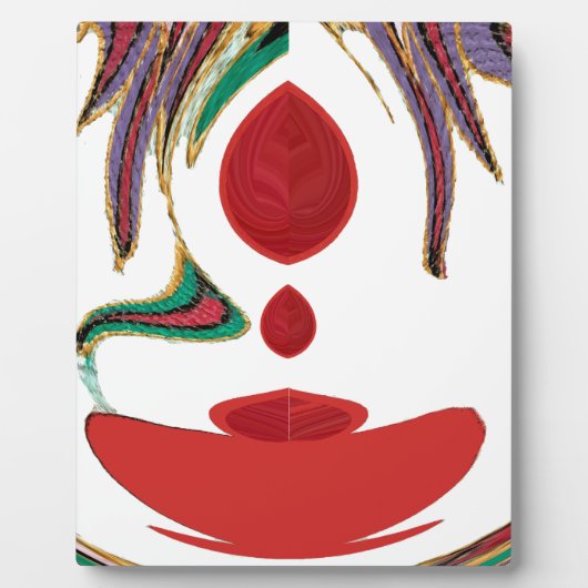 Mooie rode, witte, Paarse en groene textuur kleur Fotoplaat (Voorkant)