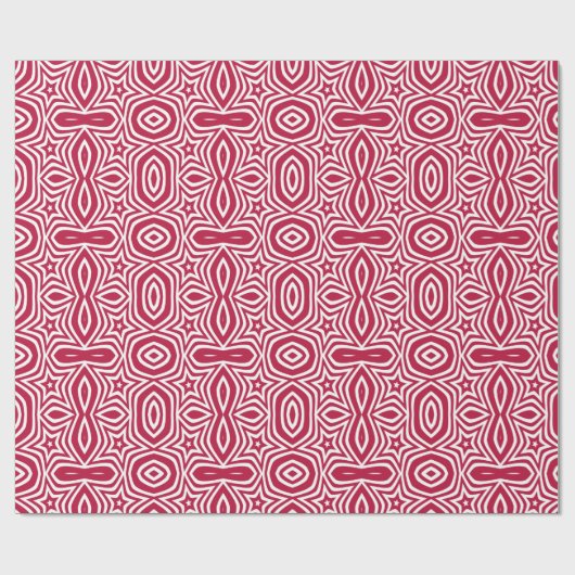 Mooie rode & witte ster kleurrijke vector ontwerp cadeaupapier (Vlak)