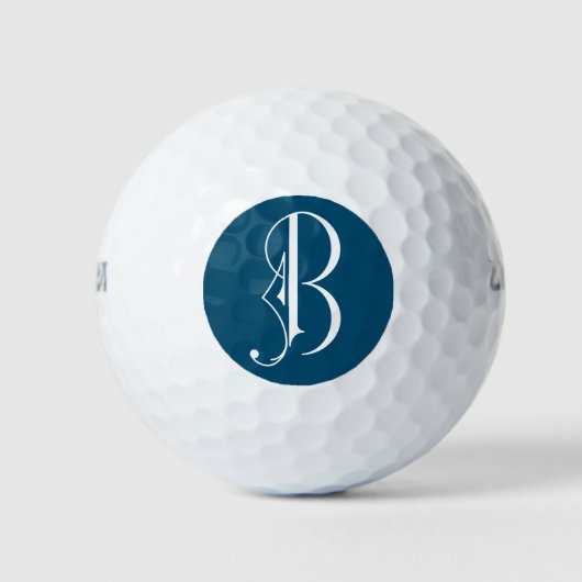 Mooie rolmonogram letter B Golfbal Golfballen (Voorkant)