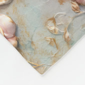 Mooie Romantische Blush Roze Romantische Rozen Fleece Deken (Hoek)