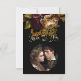 Mooie Romantische Donkere Wereld Floral RSVP Kaartje