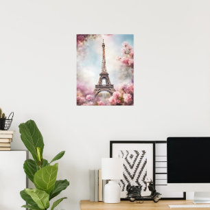 Mooie romantische Eiffeltoren Parijs Poster