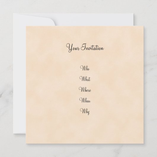 Mooie romantische uitnodiging (Voorkant)