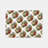 Mooie Romantische zomerkamp met Red Rose Fleece Deken (Voorkant (Horizontaal))