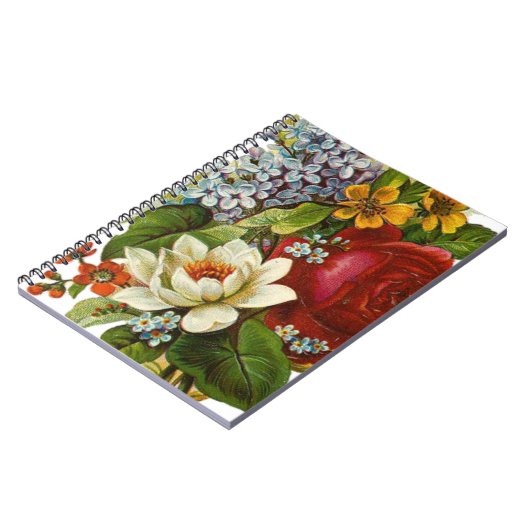 Mooie Romantische zomerkamp met Red Rose Notitieboek (Linkerzijde)