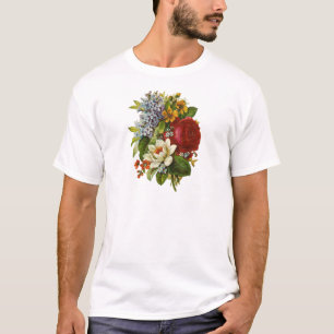 Mooie Romantische zomerkamp met Red Rose T-shirt