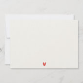 Mooie Rood Hart Ballon Waterverf Ballon Verjaardag Notitiekaartje (Achterkant)