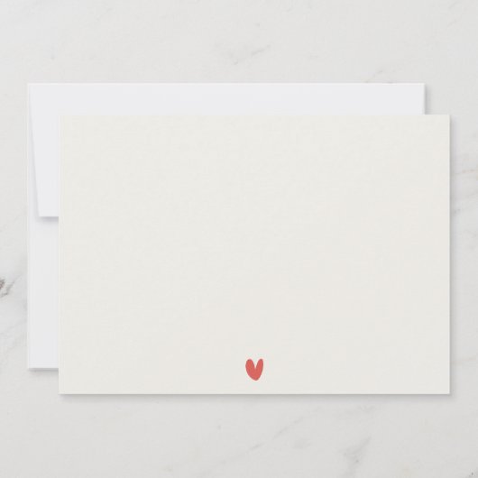 Mooie Rood Hart Ballon Waterverf Ballon Verjaardag Notitiekaartje (Achterkant)