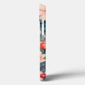 Mooie rood/witte bloemen lente bloemenpatroon Case-Mate iPhone case (Achterkant / Links)