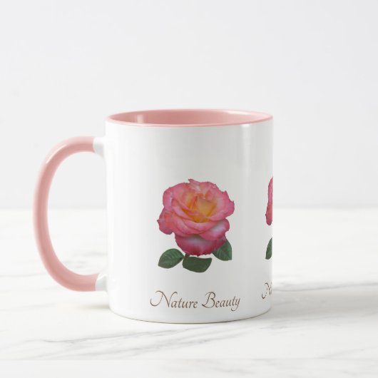 Mooie Roos Bloem Mok (Links)