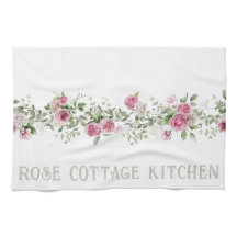 Mooie Roos Bloemige Aangepaste Naam Cottage