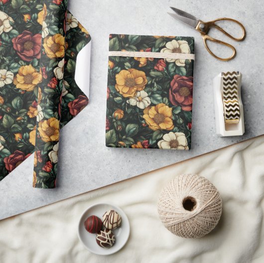 Mooie Roos Boho Inpakpapier (Crafts)