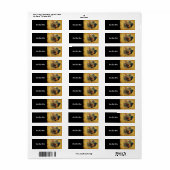 Mooie Rooster en Rustic Barn Chicken Coop Etiket (Full Sheet)