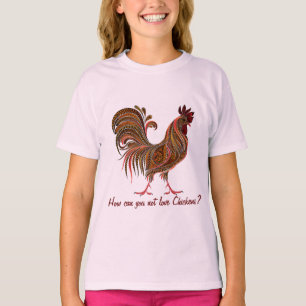 Mooie Rooster leuk van kippen Quote T-shirt