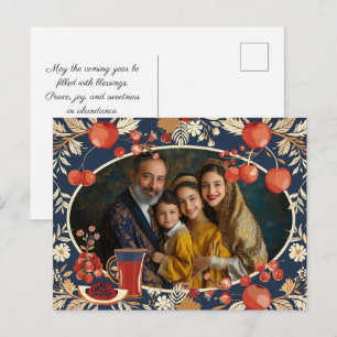 Mooie ✡️ Rosh Hashanah met foto Briefkaart