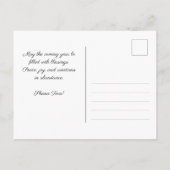 Mooie ✡️ Rosh Hashanah met foto Briefkaart (Achterkant)