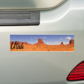 Mooie rotsformatie Utah schilderde woestijn Bumpersticker (Op auto)