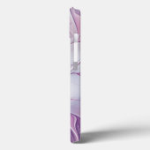 Mooie roze Abstracte fractale Initialen Case-Mate iPhone Case (Achterkant / Links)