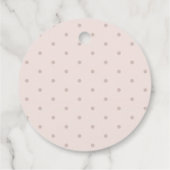 MOOIE ROZE ACORELKLEUR VLINDER BRUIDSSLUIER BEDANKJES LABELS (Achterkant)