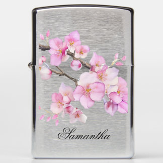 Mooie roze aquarel kersenbloesem lettertype