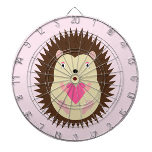 Mooie Roze Baby Meisje Egel Dartbord