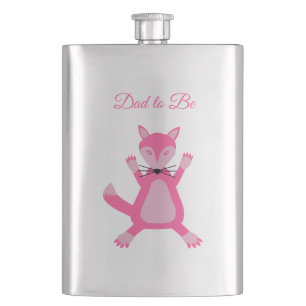 Mooie Roze Baby Meisje Vos Aangepaste Vader Wordt Flacon