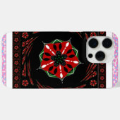 Mooie Roze Blauw Wit Harten van Liefde Ontwerp Case-Mate iPhone Case (Achterkant (horizontaal))