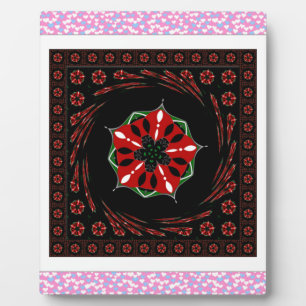 Mooie Roze Blauw Wit Harten van Liefde Ontwerp Fotoplaat